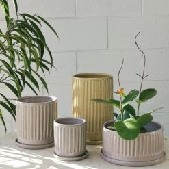 THE PLANT SOCIETY Lilac Fluted Planter By Arcadia Scott All Planters