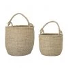 THE PLANT SOCIETY Ditlev Handled Seagrass Basket