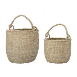 THE PLANT SOCIETY Ditlev Handled Seagrass Basket