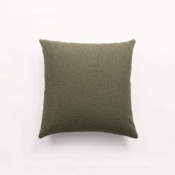 THE PLANT SOCIETY All Homewares Olive Boucle Cushion By HOMMEY