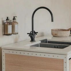 THE PLANT SOCIETY All Homewares FRAMA Apothecary Wall Display Stainless Steel For 500ml Bottles