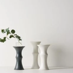 THE PLANT SOCIETY Satin White Plinth By Alison Frith