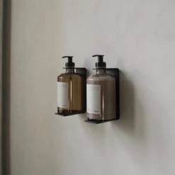 THE PLANT SOCIETY FRAMA Apothecary Wall Display Matte Black Steel For 375ml Bottles All Homewares