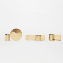 THE PLANT SOCIETY Fundament Candle Holders Brass By FRAMA