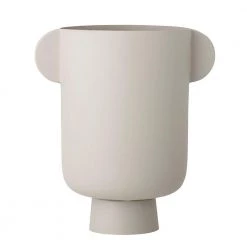 THE PLANT SOCIETY Roxy Grey Metal Vase