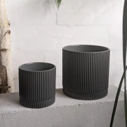Small Planters Charcoal Eyre Planter By The Plant Society