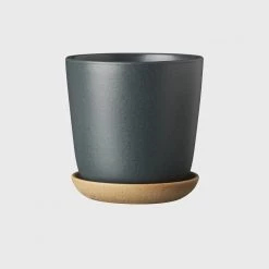 THE PLANT SOCIETY Bonnie Planter In Slate By Evergreen Collective