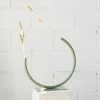THE PLANT SOCIETY Edging Over – Stainless Steel, Medium Vase In Pale Eucalypt By Anna Varendorff All Homewares