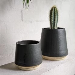 THE PLANT SOCIETY All Planters Mid Black Planter By Penelope Duke