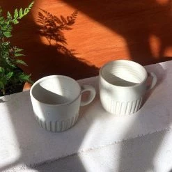 THE PLANT SOCIETY All Homewares Short Fluted Cup By Arcadia Scott 10 THE PLANT SOCIETY All Homewares Short Fluted Cup By Arcadia Scott