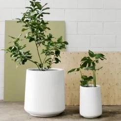 THE PLANT SOCIETY ONLINE OUTPOST Tapered Planter In White