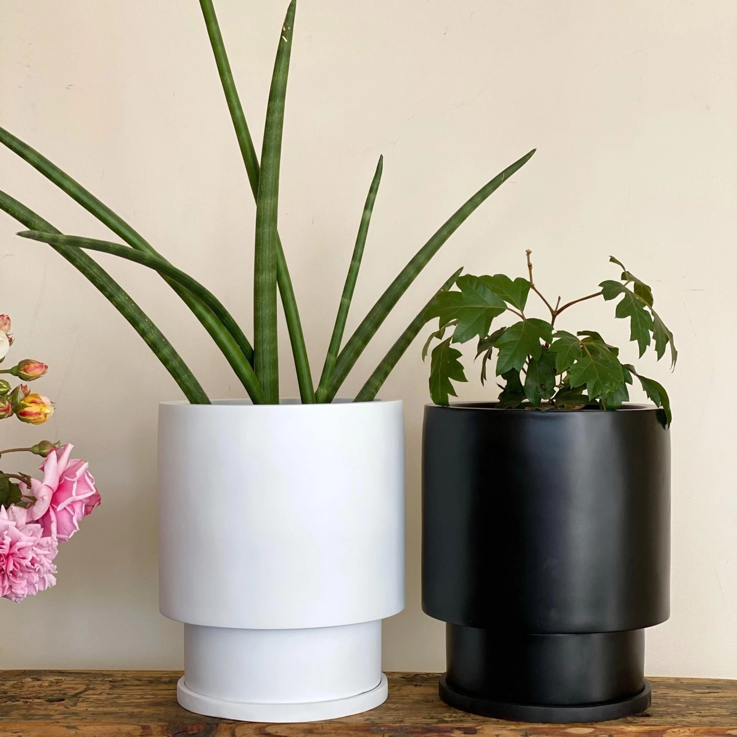 Totem Collection By The Plant Society Midi Low Tower Planter By The Plant Society X Capra Designs- Totem Collection - 3 Totem Collection By The Plant Society Midi Low Tower Planter By The Plant Society X Capra Designs- Totem Collection -