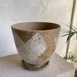 THE PLANT SOCIETY Cross Round Planter By Lisa Peri