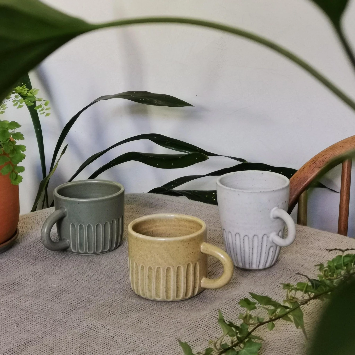 THE PLANT SOCIETY All Homewares Short Fluted Cup By Arcadia Scott 3 THE PLANT SOCIETY All Homewares Short Fluted Cup By Arcadia Scott