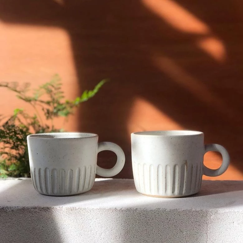 THE PLANT SOCIETY All Homewares Short Fluted Cup By Arcadia Scott 5 THE PLANT SOCIETY All Homewares Short Fluted Cup By Arcadia Scott
