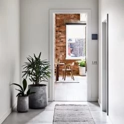 THE PLANT SOCIETY ONLINE OUTPOST Large Planters Tapered Planter In Cement Grey