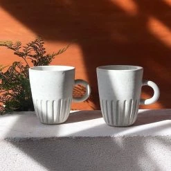 THE PLANT SOCIETY All Homewares Tall Fluted Cup By Arcadia Scott