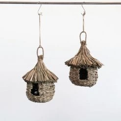 THE PLANT SOCIETY Nettie Rattan Birdhouse All Homewares