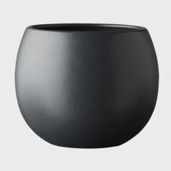 THE PLANT SOCIETY Bower Planter In Slate By Evergreen Collective