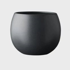 THE PLANT SOCIETY Bower Planter In Slate By Evergreen Collective