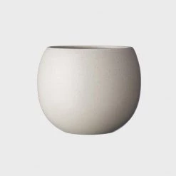 THE PLANT SOCIETY Bower Planter In Putty By Evergreen Collective Medium Planters