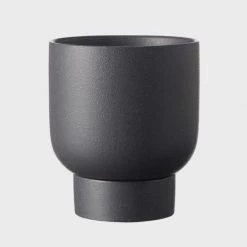 THE PLANT SOCIETY Charcoal Finch Planter By Evergreen Collective