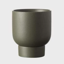 THE PLANT SOCIETY Cypress Green Finch Planter By Evergreen Collective Small Planters