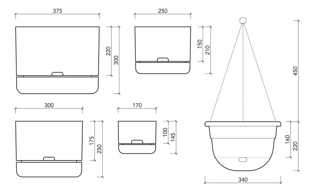 THE PLANT SOCIETY Self Watering Planter 300mm By Mr Kitly 7 THE PLANT SOCIETY Self Watering Planter 300mm By Mr Kitly