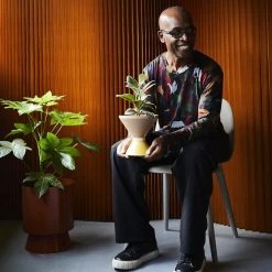 THE PLANT SOCIETY Large Palm Springs Planter By Lightly