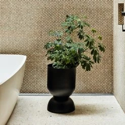 THE PLANT SOCIETY Extra Large Goblet Planter By Lightly Metal Planters