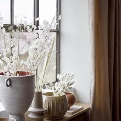 THE PLANT SOCIETY All Homewares Velvet Vase Nature Stoneware