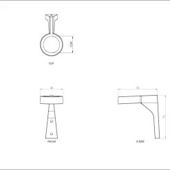 THE PLANT SOCIETY All Homewares Solo Bottle Bracket Blackened Bronze By Henry Wilson