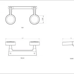 THE PLANT SOCIETY All Homewares Duo Bottle Bracket Aluminium By Henry Wilson