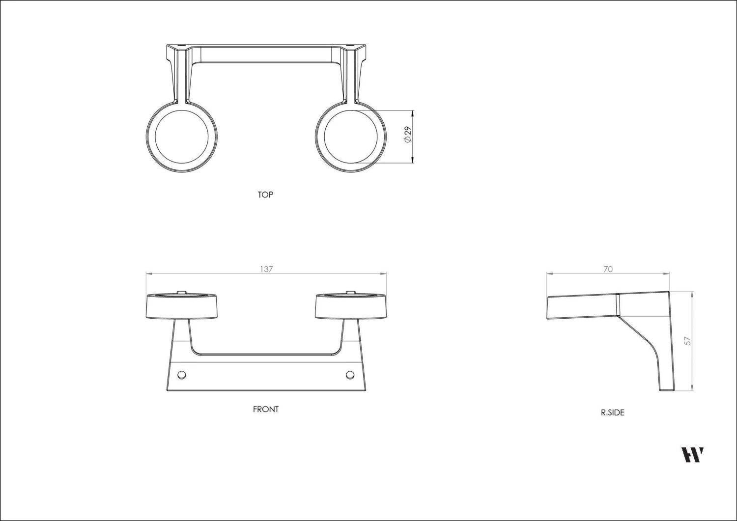 THE PLANT SOCIETY All Homewares Duo Bottle Bracket Blackened Bronze By Henry Wilson 5 THE PLANT SOCIETY All Homewares Duo Bottle Bracket Blackened Bronze By Henry Wilson