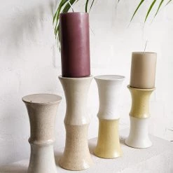 THE PLANT SOCIETY Pillar Candleholder Set By Alison Frith All Planters