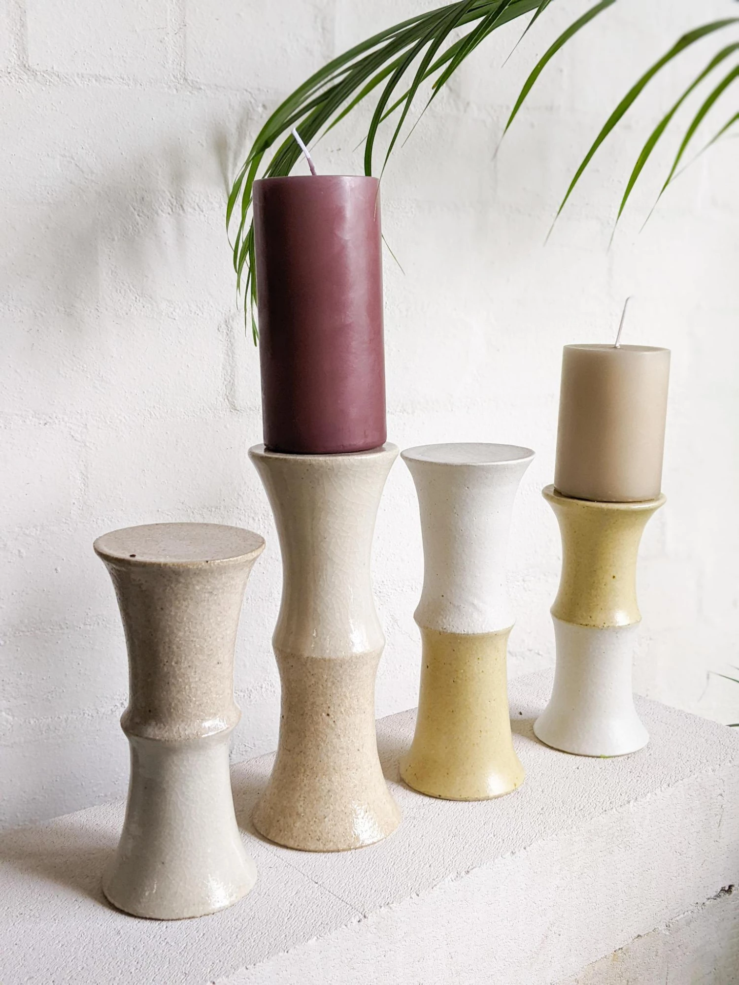 THE PLANT SOCIETY Pillar Candleholder Set By Alison Frith All Planters 4 THE PLANT SOCIETY Pillar Candleholder Set By Alison Frith All Planters