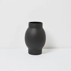 THE PLANT SOCIETY All Homewares Black Arena Vase By Papaya